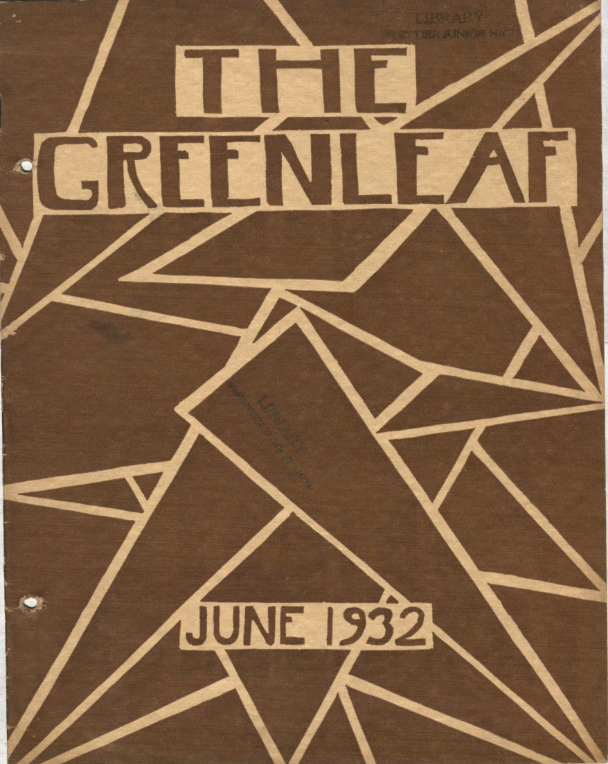 1932 Whittier Junior High Yearbook